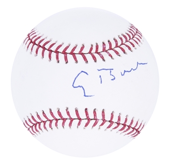 President George H. W. Bush Signed OML Selig Baseball (JSA)